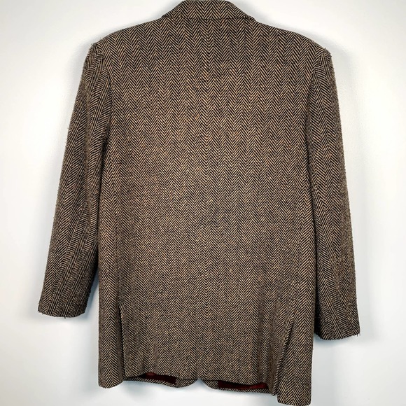 Limited VTG Women's Wool Blend Brown/Tan‎ 3 Button Front Blazer M - Picture 2 of 6